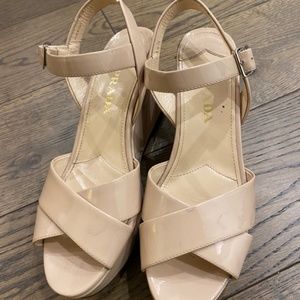 Prada Platform Sandals Size US 38.5